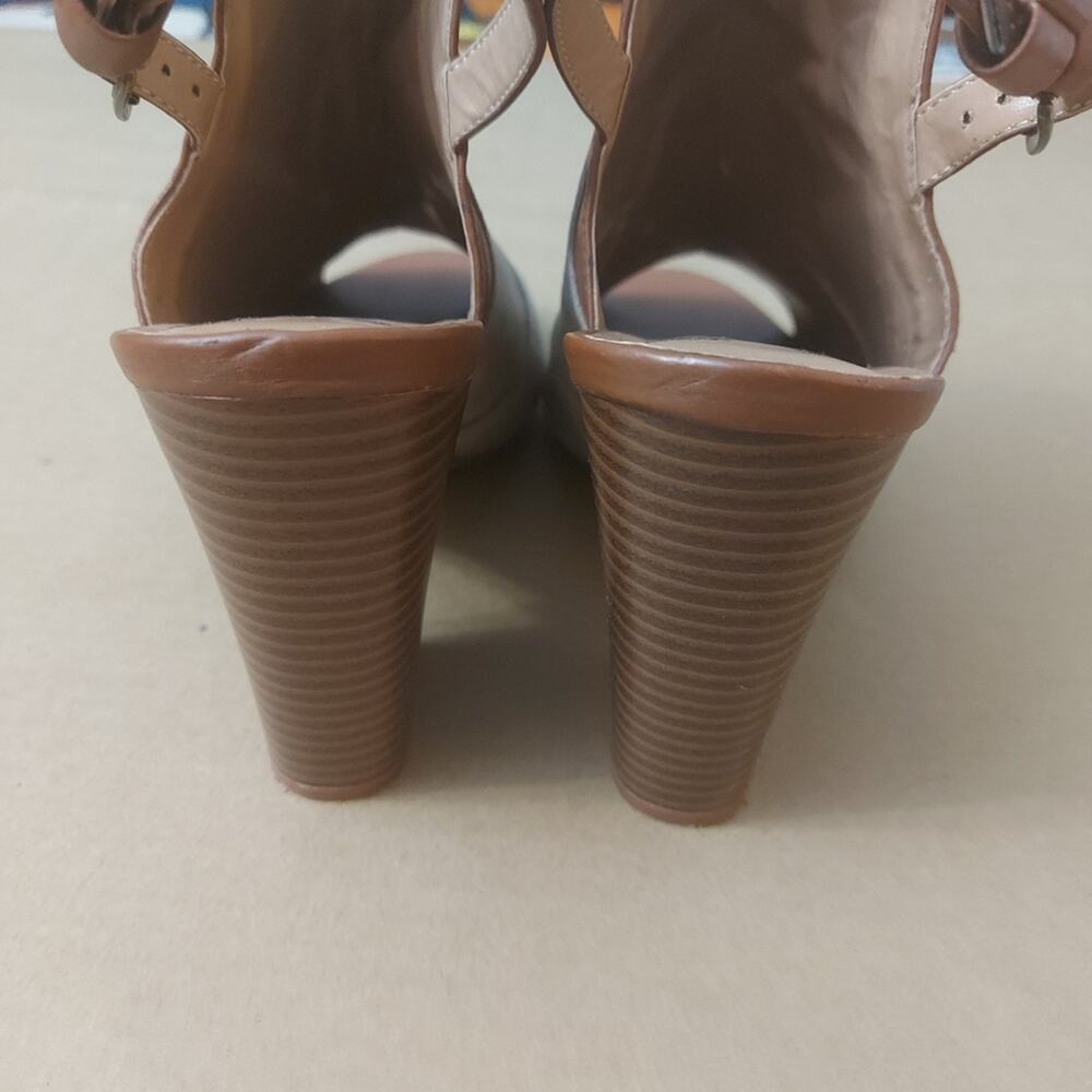Penny Loves Kenny Cut Out Boho Chunky Heels 8.5 Costal Cowgirl Festival Hippie - Picture 6 of 9